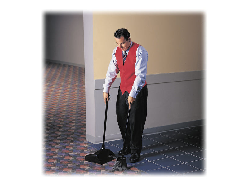 Rubbermaid Executive Lobby Pro 11.25" Plastic Upright Dustpan, Black (FG253100BLA)