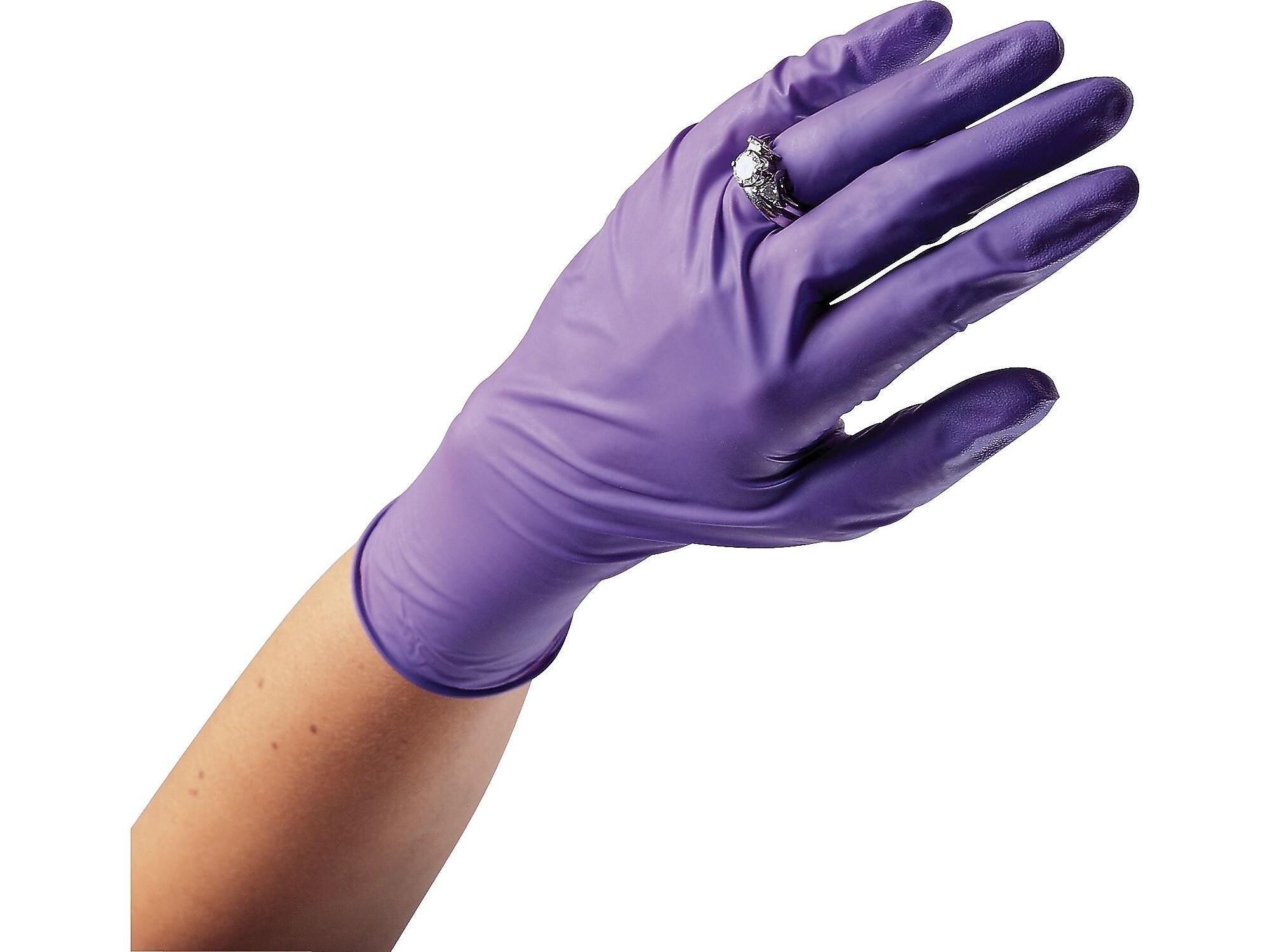 Kimberly-Clark Powder Free Nitrile Exam Gloves, Medium, Purple, 100/Box (55082)