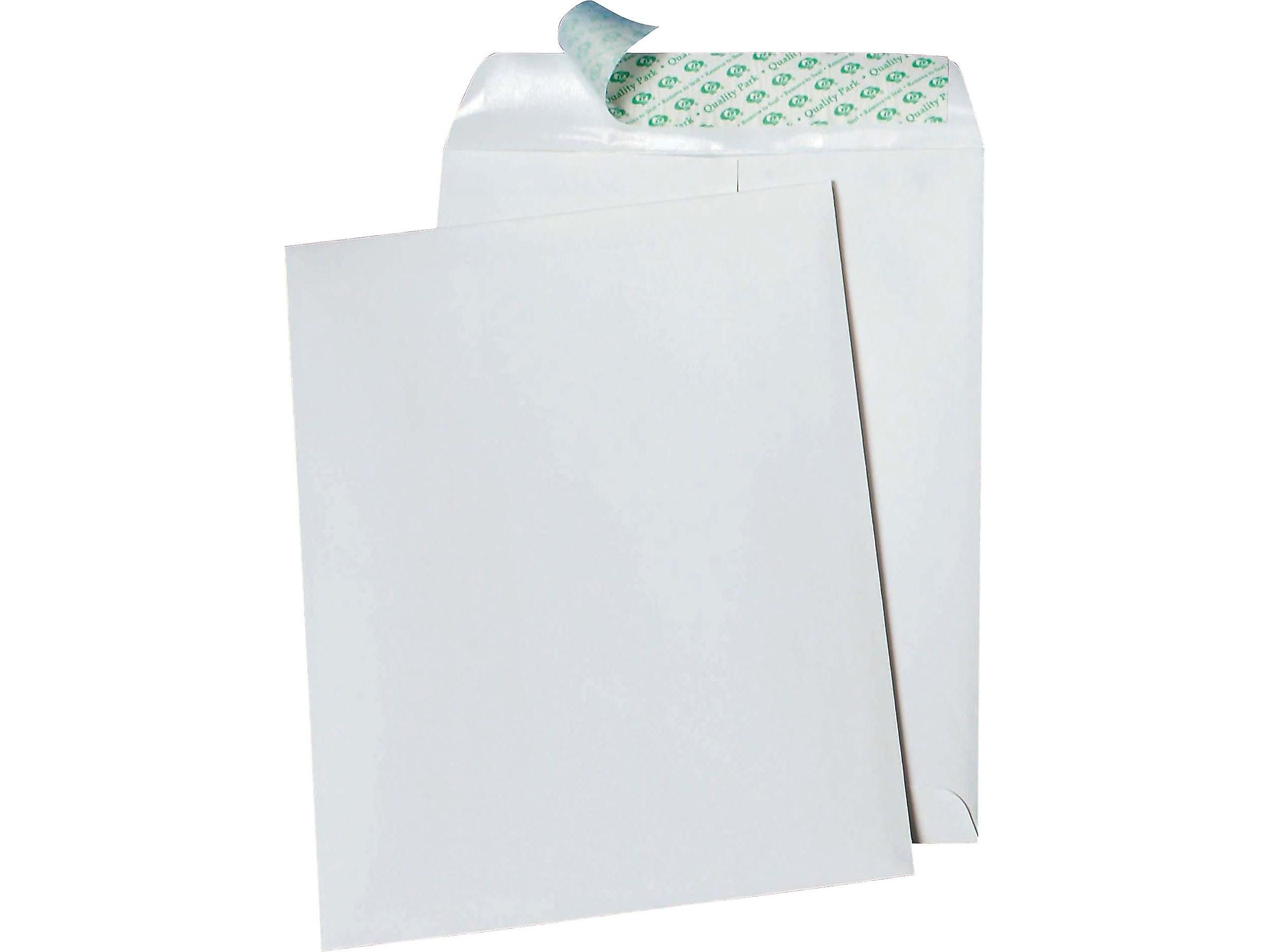 Quality Park Tyvek Tech-No-Tear Redi-Strip Catalog Envelopes, 10" x 13", White, 100/Box (QUA77397)