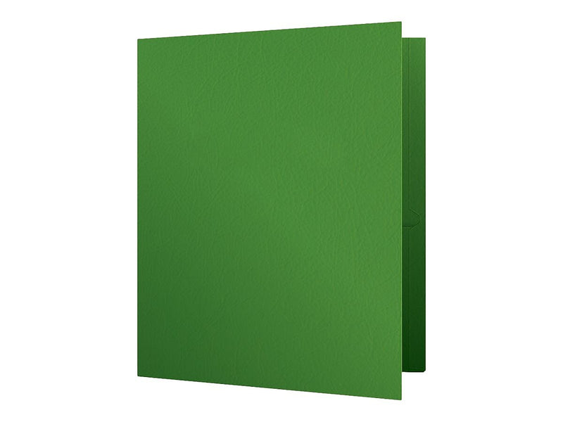 Oxford 2-Pocket Presentation Folders, Green, 25/Box (OXF 57503)
