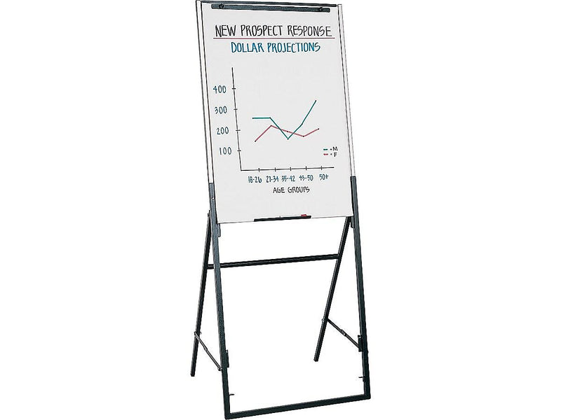 Quartet Futura Flip Chart Easel, 67", Black Metal (QT351900)