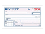 Adams Receipts Book, 2.75"L x 5.38"W, 50 Sheets/Book, 3/Pack (DC2501-3)