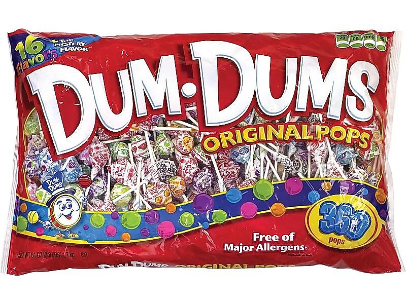 Dum Dums Lollipops, Assorted Flavors, 61 oz., (220-00055)
