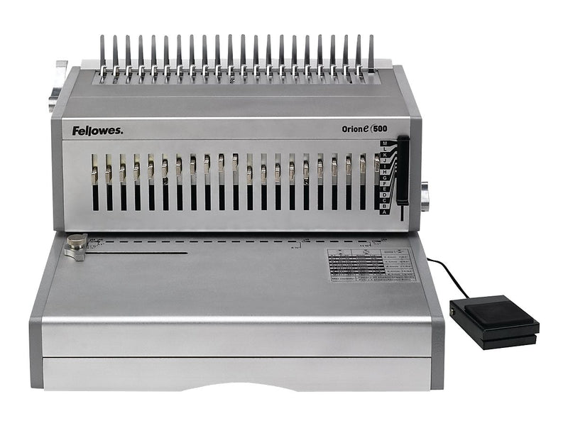 Fellowes Orion Comb Binding Machine, 500 Sheet Capacity, Silver (5643201)