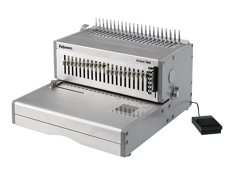 Fellowes Orion Comb Binding Machine, 500 Sheet Capacity, Silver (5643201)