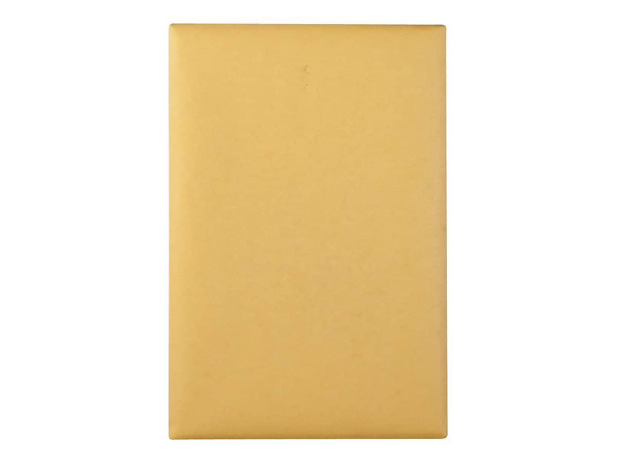 Quality Park Clasp & Moistenable Glue Kraft Catalog Envelopes, 6" x 9", Kraft, 100/Box (QUA37755)