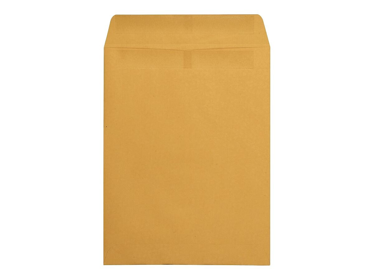 Quality Park Redi-Seal Kraft Catalog Envelopes, 9.5" x 12.5", Kraft, 250/Box (QUA43662)