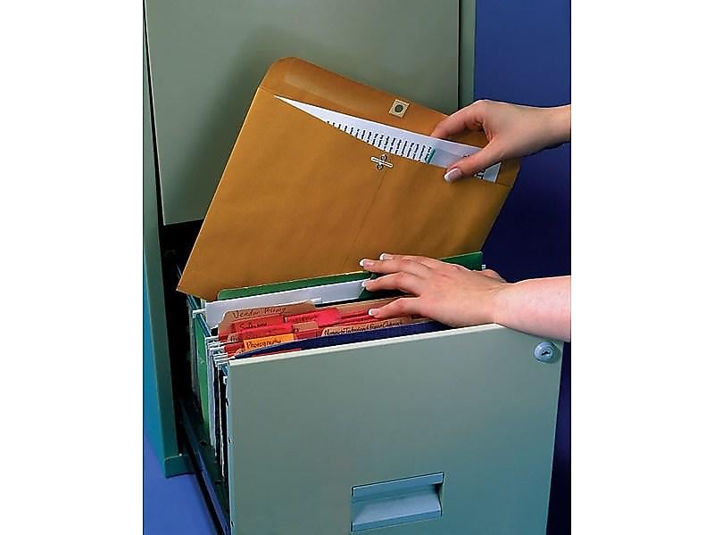 Quality Park Clasp Kraft Catalog Envelopes, 9"L x 12"H, Kraft, 100/Box (QUA38090)