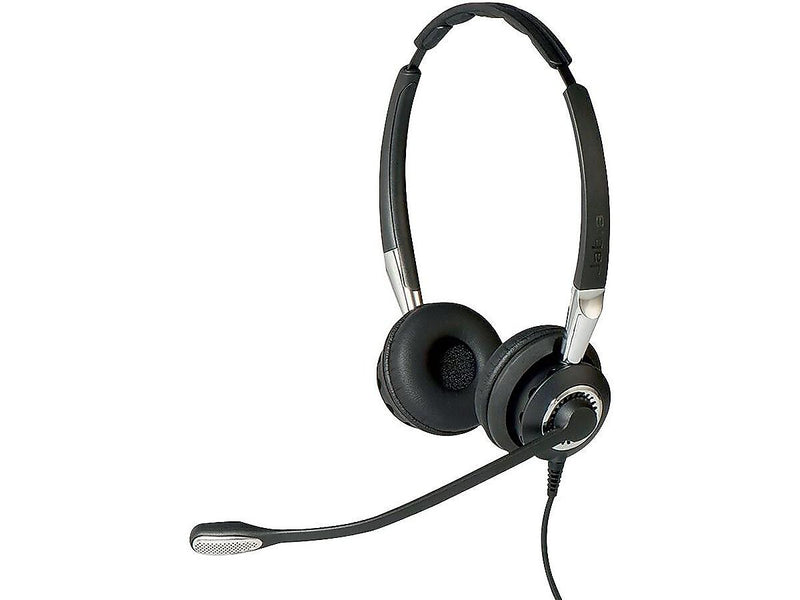 jabra Biz 2400 II QD Duo Noise-Canceling Phone Headset, Over-the-Head, Black (2409-820-205)