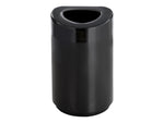 Safco Indoor Trash Can w/Lid, Black Steel, 30 Gal. (9920BL)