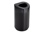 Safco Indoor Trash Can w/Lid, Black Steel, 30 Gal. (9920BL)