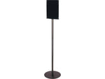Deflecto Document Holder, 8.5" x 11", Vertical, Freestanding, Black Acrylic (692056)