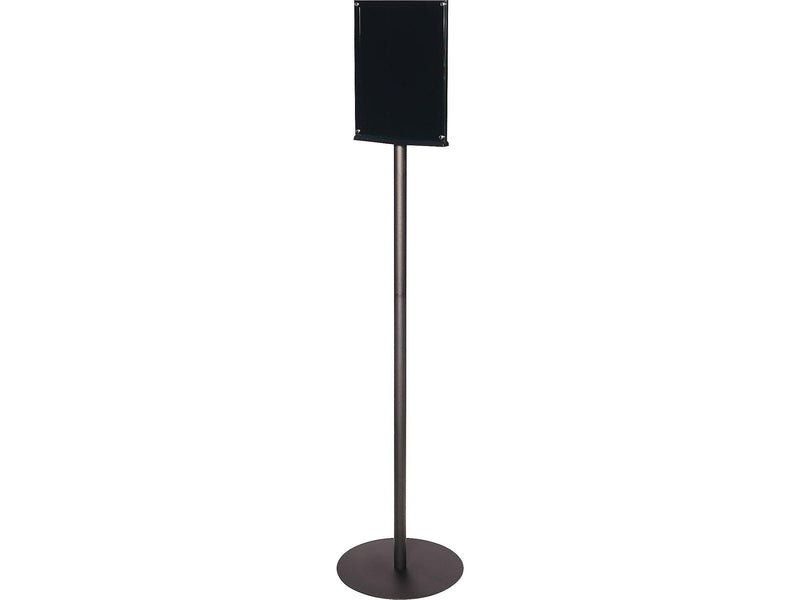 Deflecto Document Holder, 8.5" x 11", Vertical, Freestanding, Black Acrylic (692056)