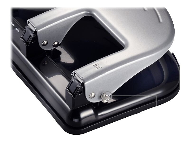 Bostitch EZ Squeeze 3-Hole Punch, 40 Sheet Capacity, Silver (2240)