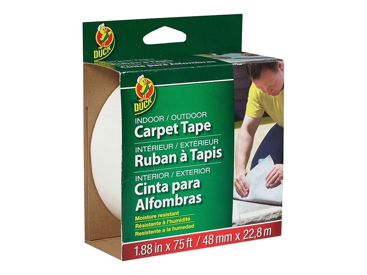 Duck Indoor/Outdoor Carpet Tape, 1.88" x 25 yds., White (442062)