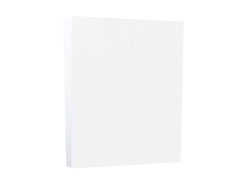 JAM Paper Vellum Bristol 110 lb. Cardstock Paper, 8.5" x 11", White Vellum Bristol, 50 Sheets/Pack (169855)