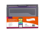 Smead 6 Pocket Cascading Poly Letter Size Wall Organizer, Gray/Bright Pockets (92060)
