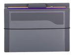 Smead 6 Pocket Cascading Poly Letter Size Wall Organizer, Gray/Bright Pockets (92060)