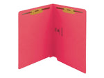 Smead End Tab Classification Folders, Shelf-Master Reinforced Straight-Cut Tab, Letter Size, Red, 50/Box (25740)