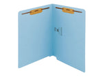 Smead Shelf-Master Recycled Reinforced Classification Folder, 3/4" Expansion, Letter Size, Blue, 50/Box (25040)