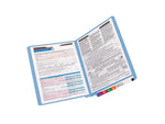Smead Shelf-Master Recycled Reinforced Classification Folder, 3/4" Expansion, Letter Size, Blue, 50/Box (25040)