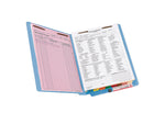 Smead Shelf-Master Recycled Reinforced Classification Folder, 3/4" Expansion, Letter Size, Blue, 50/Box (25040)