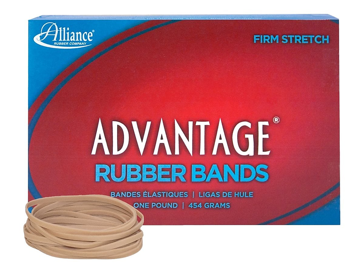 Alliance Advantage Multi-Purpose #33 Rubber Bands, 3-1/2" x 1/8", Natural Crepe, 600/Box (26335)