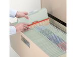 Smead 60% Recycled Recycled Pressboard Classification Folders, 2/5-Cut Tab, Legal Size, Gray/Green, 25/Box