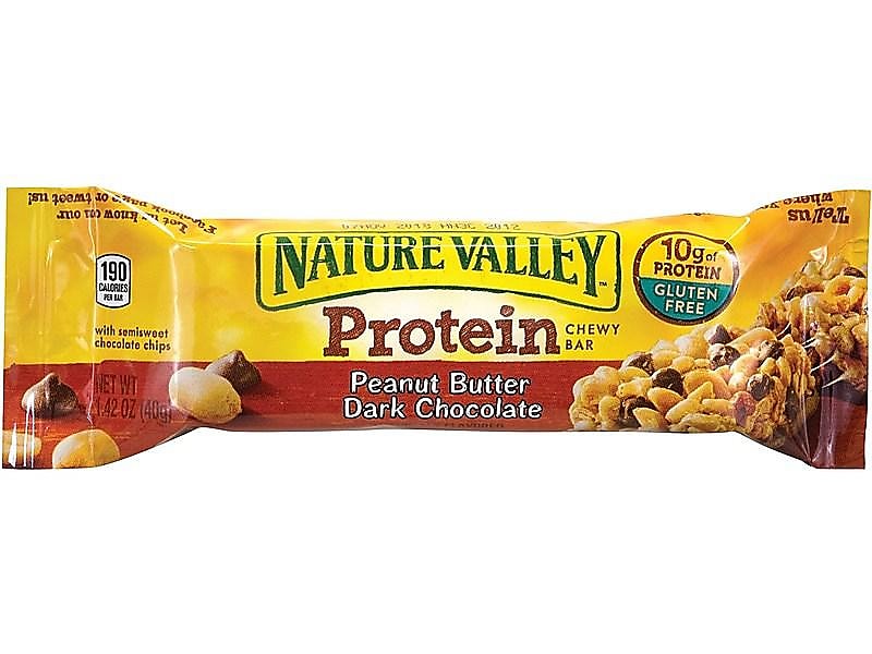 Nature Valley Chewy Gluten Free Peanut Butter Dark Chocolate Protein Bar, 1.42 oz., 18 Bars/Box (220-00451)