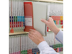Smead 50% Recycled End Tab Classification Folders, Legal Size, Gray/Green, 25/Box (37725)
