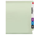 Smead 60% Recycled End Tab Classification Folders, Letter Size, Gray/Green, 25/Box (34705)