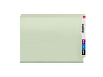 Smead 60% Recycled End Tab Classification Folders, Letter Size, Gray/Green, 25/Box (34705)