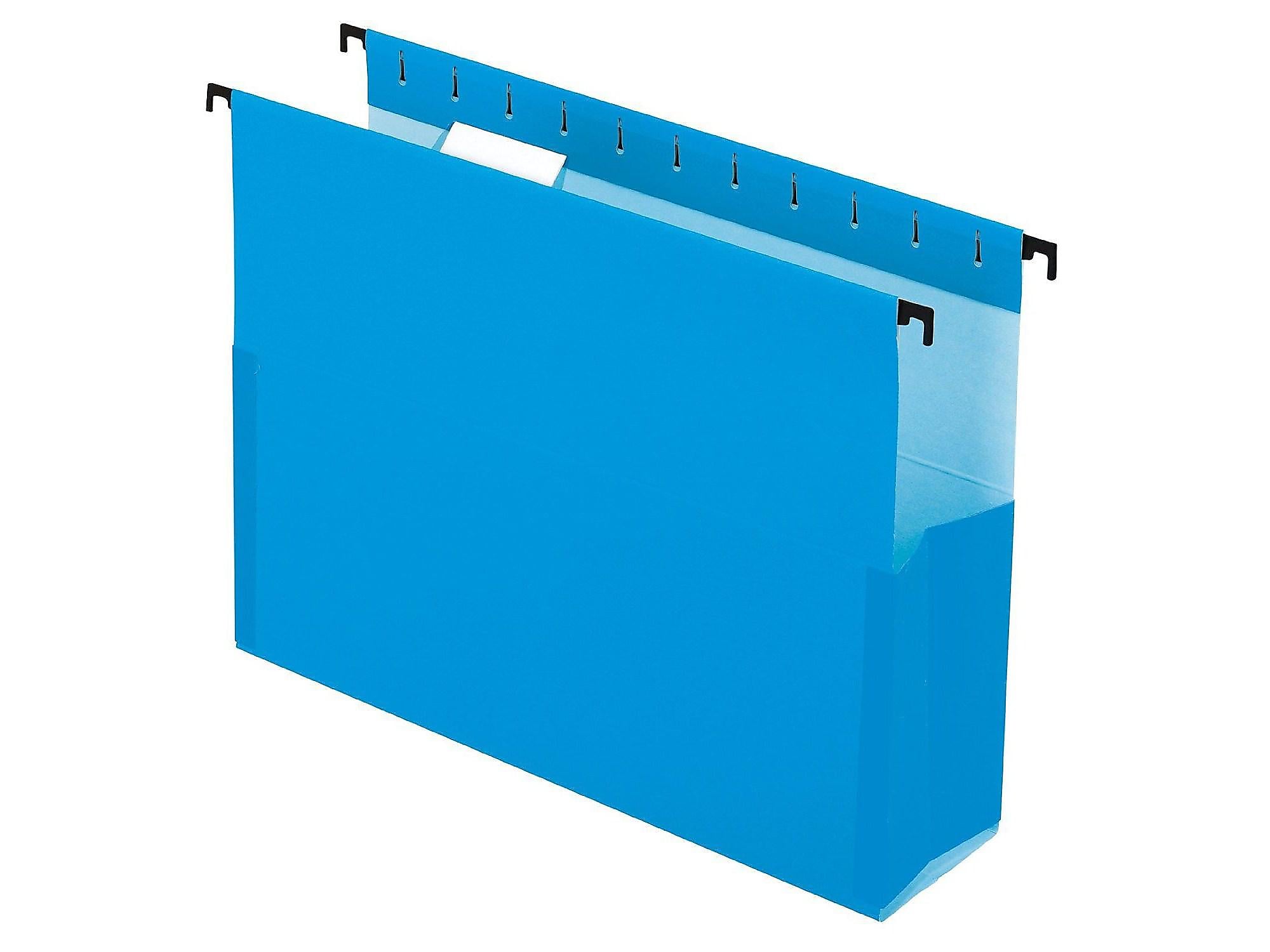 Pendaflex SureHook Hanging File Folders, 3" Expansion, Letter Size, Blue, 25/Box (PFX 59203)