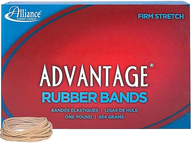 Alliance Advantage Multi-Purpose #14 Rubber Bands, 2" x 1/16", Natural Crepe, 2250/Box (26145)