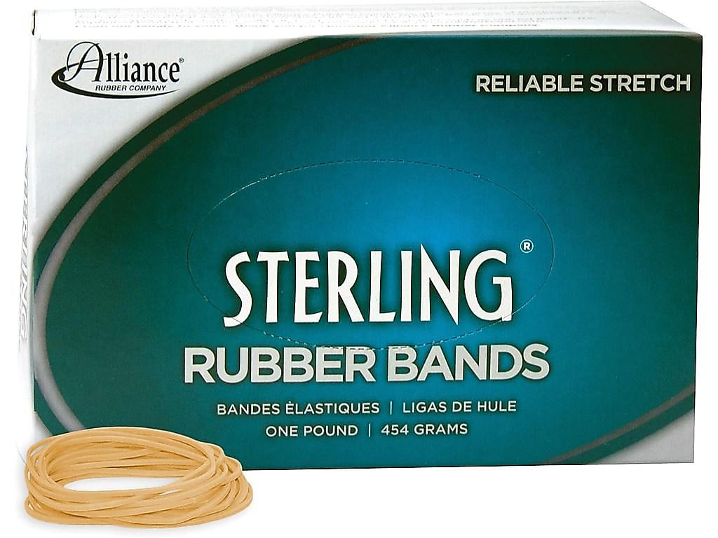Alliance Sterling Multi-Purpose #18 Rubber Bands, 3" x 1/16", 1900/Box (24185)