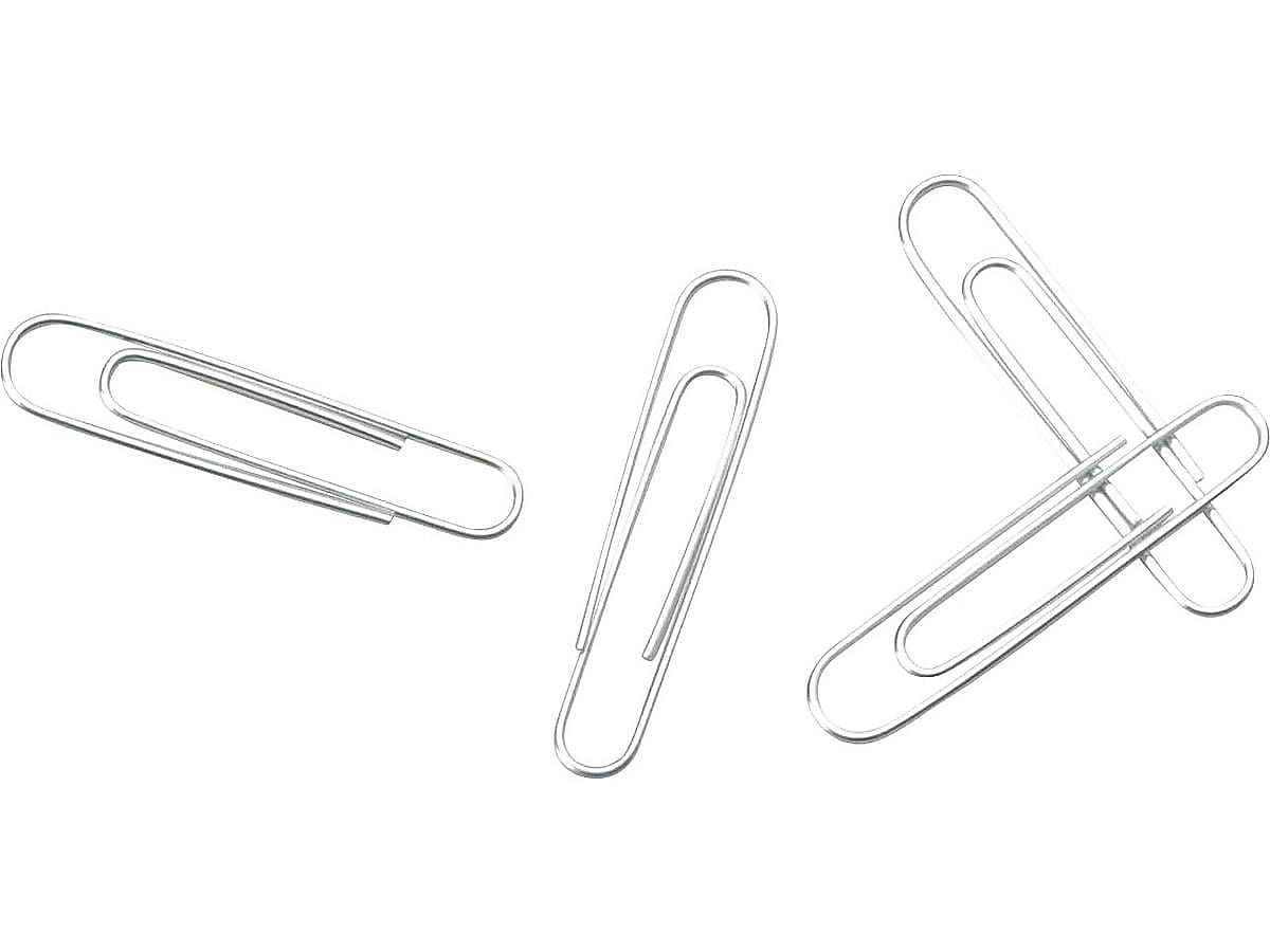ACCO #3 Economy Paper Clips, Silver, 100/Box, 10 Boxes/Pack (72320)