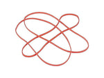 Alliance Non-Latex Multi-Purpose #117B Rubber Bands, 7" x 1/8", Non-Latex, Orange, 250/Box (37176)