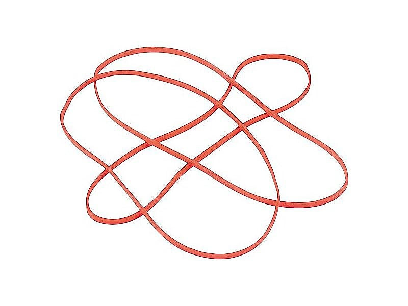 Alliance Non-Latex Multi-Purpose #117B Rubber Bands, 7" x 1/8", Non-Latex, Orange, 250/Box (37176)