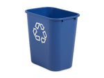 Rubbermaid Commercial Products Plastic Container, 7 Gallon, Blue (FG295673BLUE)