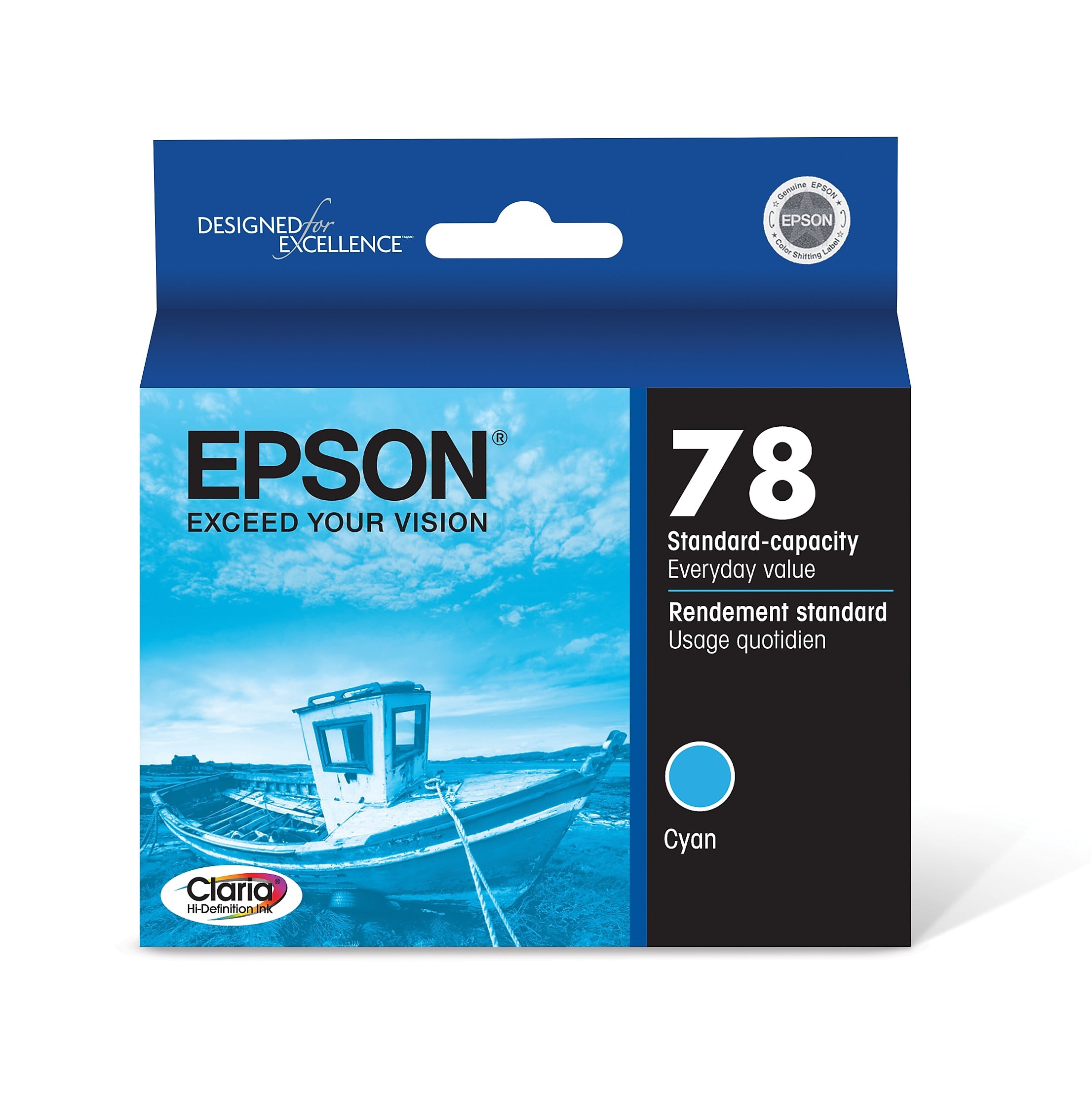 Epson T78 Cyan Standard Yield Ink Cartridge