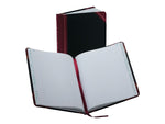 Boorum & Pease 38 Series Record Book, 7.63" x 9.63", Black/Red, 75 Sheets/Book (38-150-R)