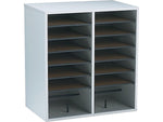 Safco Adjustable Wooden File Organizer, Gray (9422GR)
