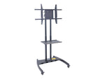 Luxor FP Series Steel Pedestal TV Stand, Screens up to 60", Black (FP3500)
