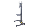 Luxor FP Series Steel Pedestal TV Stand, Screens up to 60", Black (FP3500)