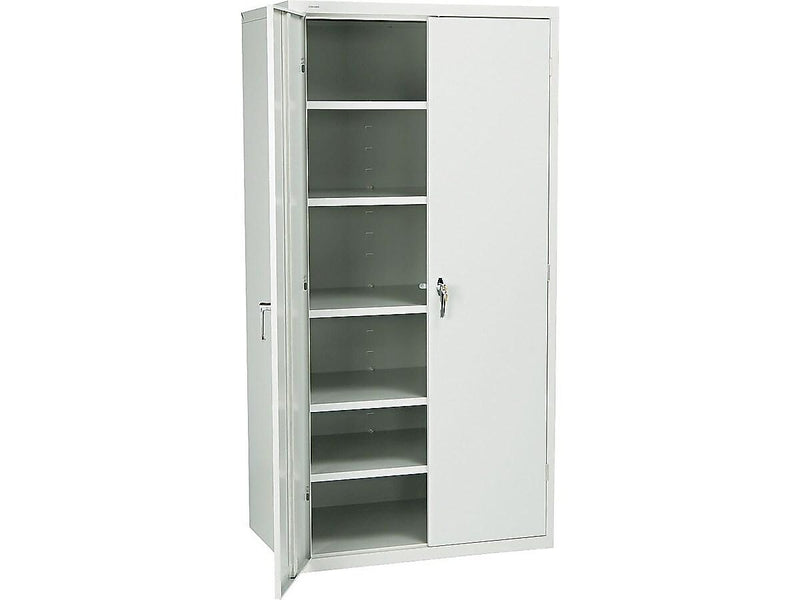HON Brigade 72" Steel Storage Cabinet with 5 Shelves, Light Gray (HONSC2472Q)