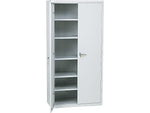 HON Brigade 72" Steel Storage Cabinet with 5 Shelves, Light Gray (HONSC1872Q)