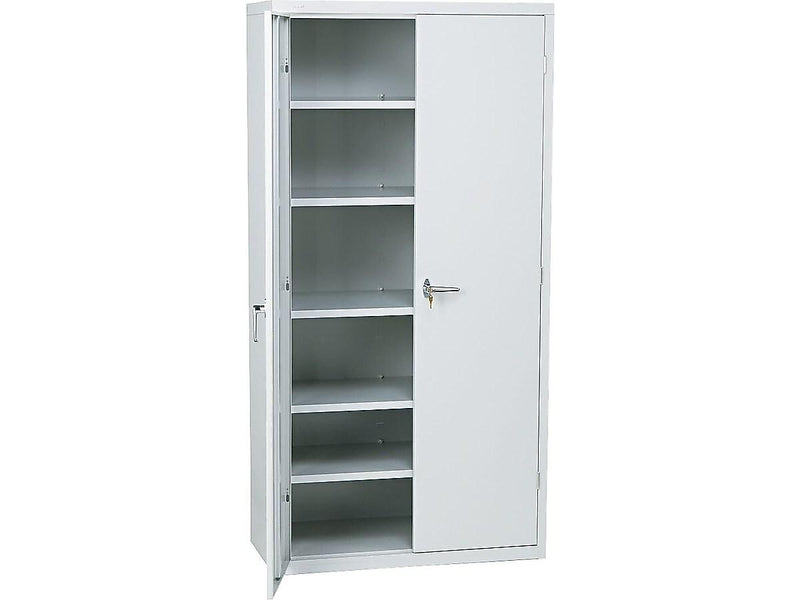 HON Brigade 72" Steel Storage Cabinet with 5 Shelves, Light Gray (HONSC1872Q)