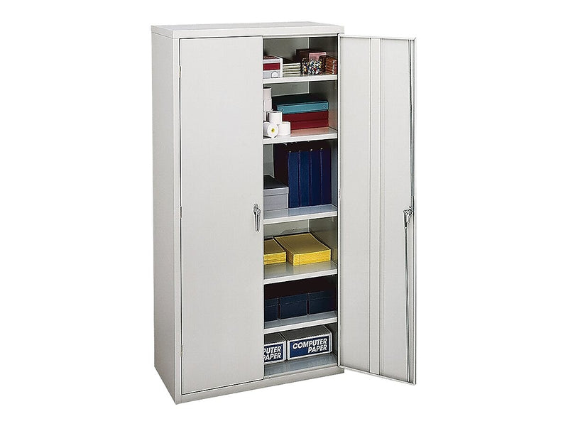 HON Brigade 72" Steel Storage Cabinet with 5 Shelves, Light Gray (HONSC1872Q)