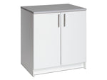 Prepac Elite 36" Composite Storage Cabinet with 1 Shelf, White (WEB-3236)