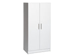 Prepac Elite 65" Composite Storage Cabinet with 3 Shelves, White (WES-3264)